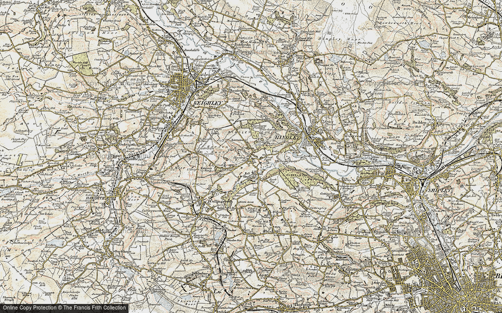 Old Map of Harden, 1903-1904 in 1903-1904