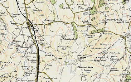 Old map of Hardendale in 1901-1904