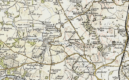 Old map of Hardgate in 1903-1904