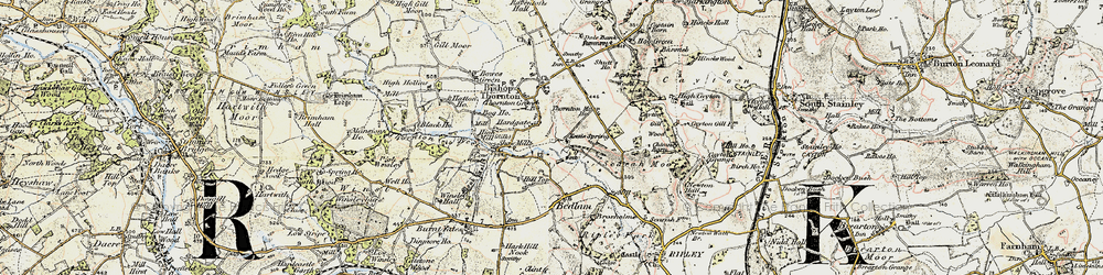 Old map of Hardgate in 1903-1904