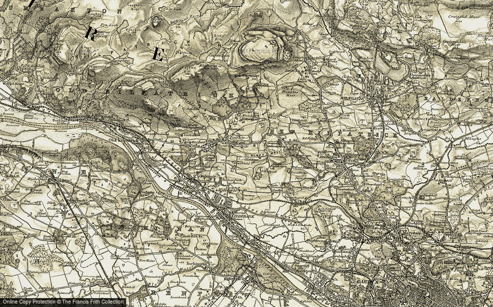 Old Map of Hardgate, 1905 in 1905