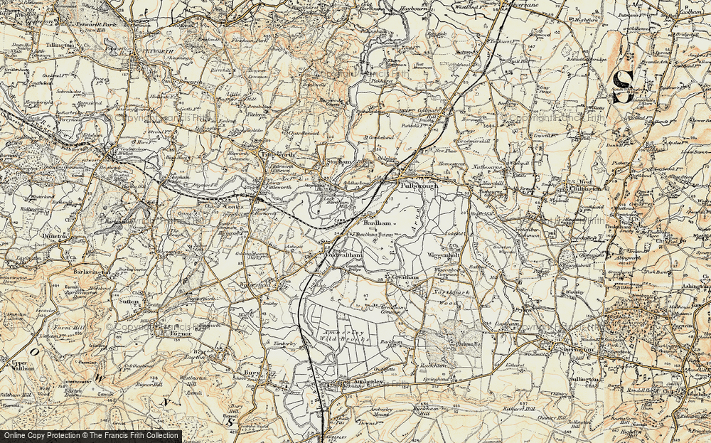Old Map of Hardham, 1897-1900 in 1897-1900