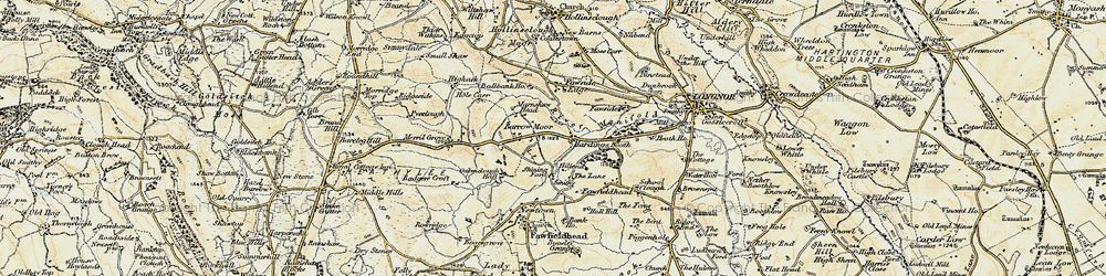 Old map of Barrow Moor in 1902-1903