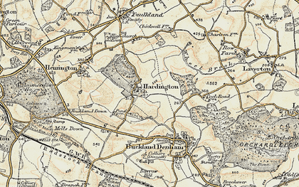 Old map of Hardington in 1898-1899