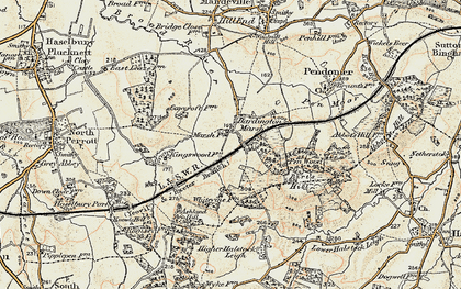 Old map of Hardington Marsh in 1899