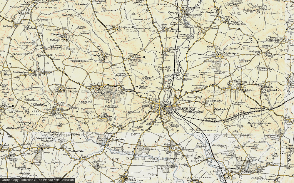 Old Map of Hardwick, 1898-1901 in 1898-1901