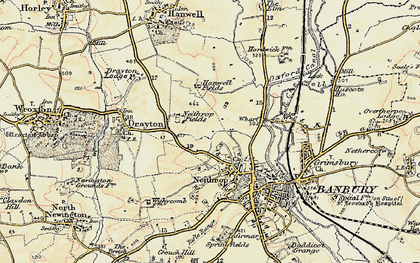 Old map of Hardwick in 1898-1901