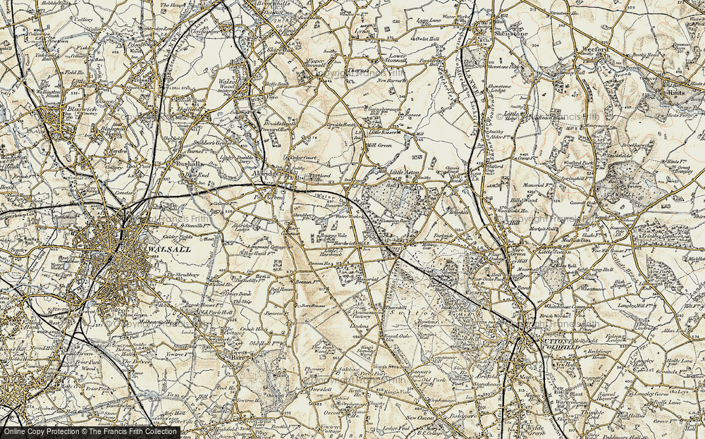 Old Map of Hardwick, 1902 in 1902