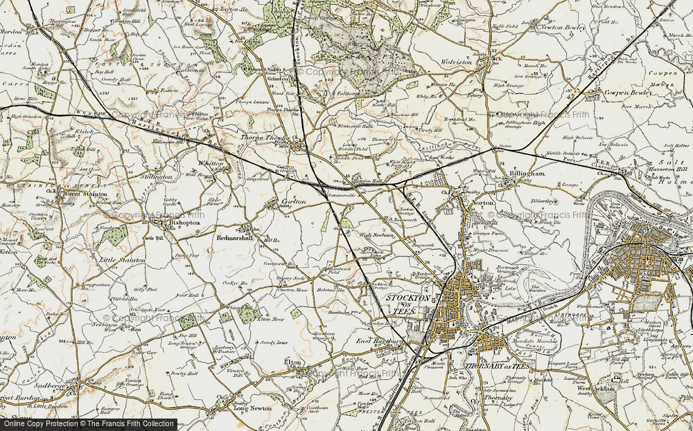Old Map of Hardwick, 1903-1904 in 1903-1904