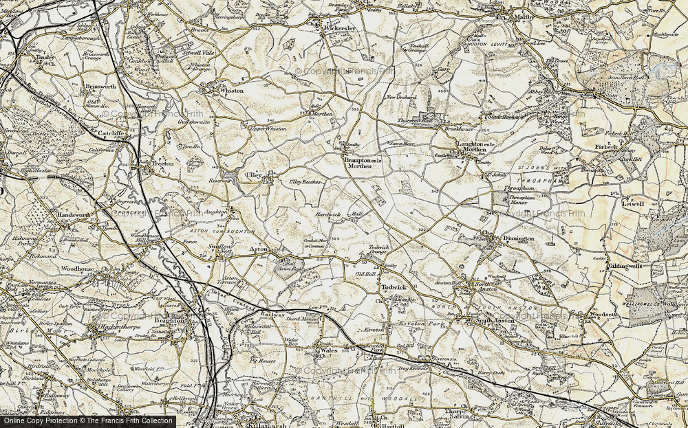 Old Map of Hardwick, 1903 in 1903