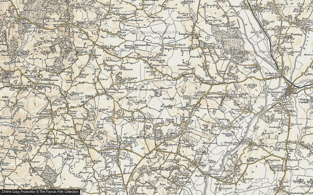 Old Map of Hardwick Green, 1899-1900 in 1899-1900