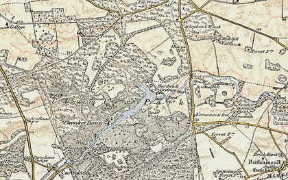 Old map of Apleyhead Wood in 1902-1903