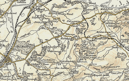 Old map of Hardwicke in 1900-1902