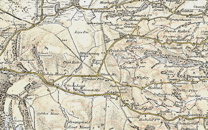 Old map of Hare Edge in 1902-1903