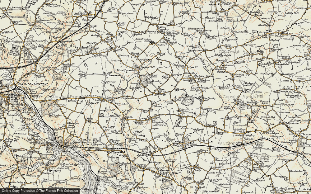Old Map of Hare Green, 1898-1899 in 1898-1899
