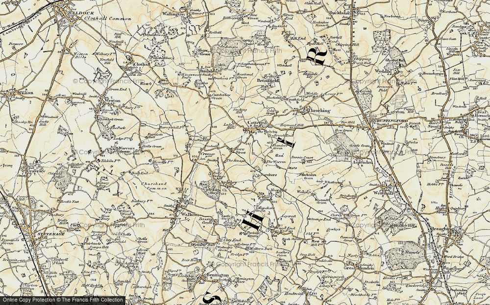 Old Map of Hare Street, 1898-1899 in 1898-1899