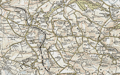 Old map of Harecroft in 1903-1904