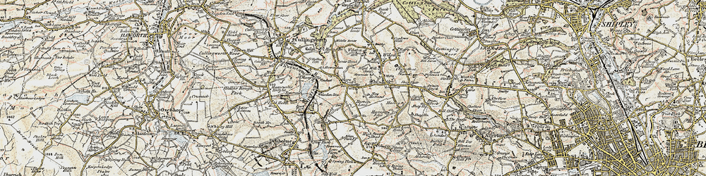 Old map of Harecroft in 1903-1904