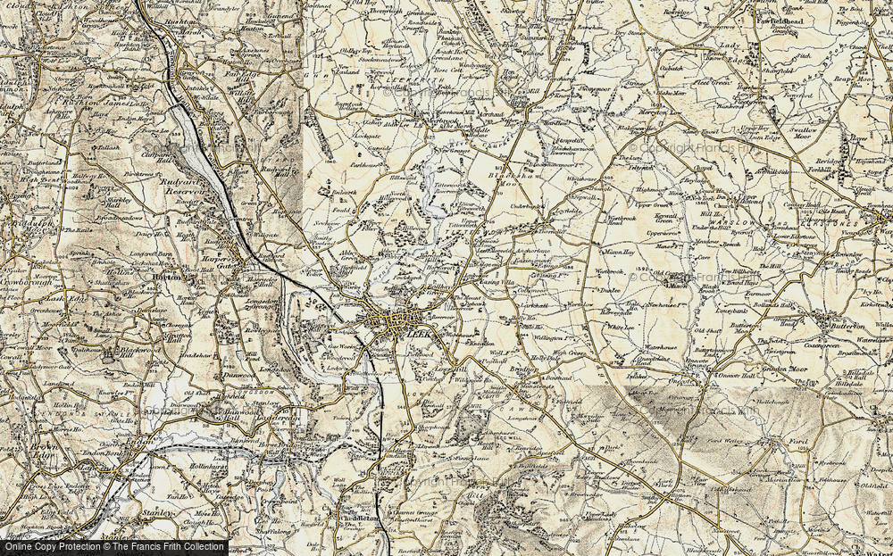 Old Map of Haregate, 1902-1903 in 1902-1903