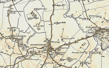 Old map of Haresfield in 1898-1899