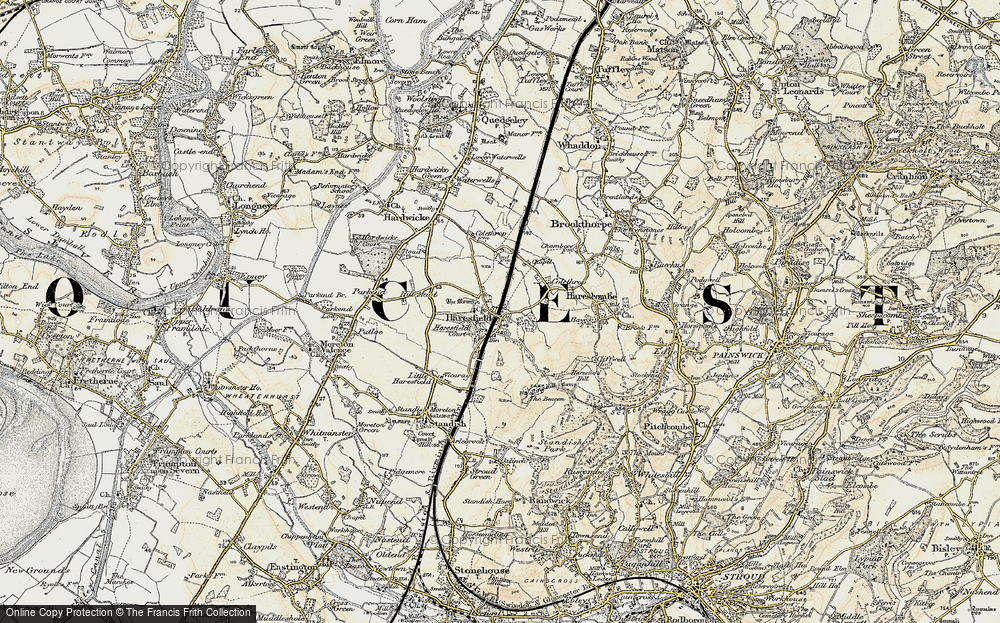 Old Map of Haresfield, 1898-1900 in 1898-1900