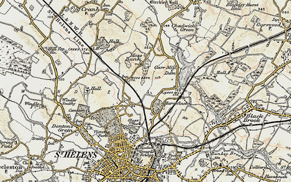 Old map of Haresfinch in 1903
