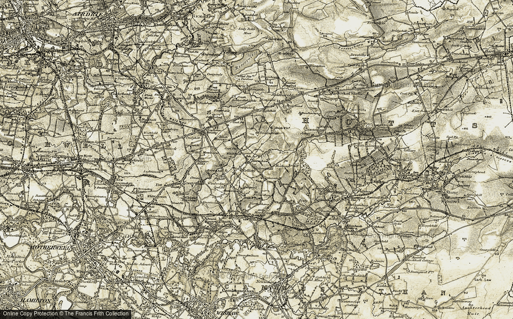 Old Map of Hareshaw, 1904-1905 in 1904-1905