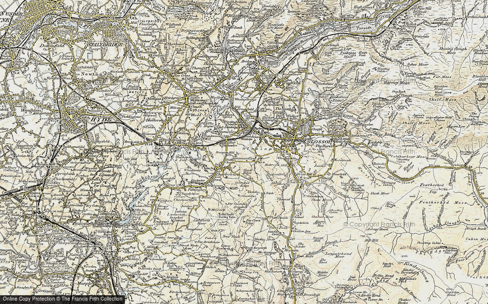 Old Map of Hargate Hill, 1903 in 1903