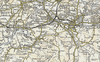 Old map of Hargate Hill in 1903