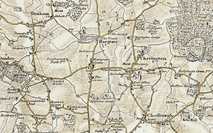 Old map of Hargrave in 1899-1901