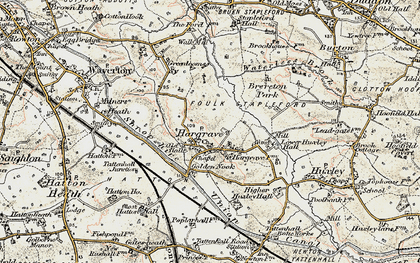 Old map of Hargrave in 1902-1903