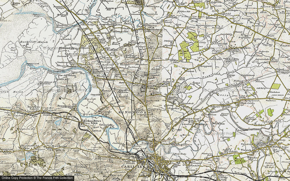 Old Map of Harker, 1901-1904 in 1901-1904