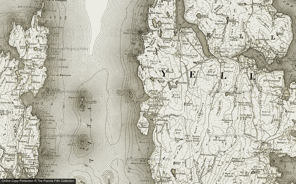 Old Map of Historic Map covering Birrier (Settlement) in 1912