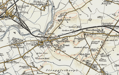 Old map of Harlequin in 1902-1903