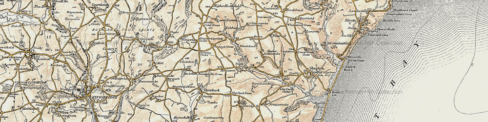 Old map of Harleston in 1899