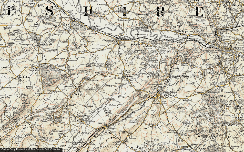 Old Map of Harley, 1902 in 1902