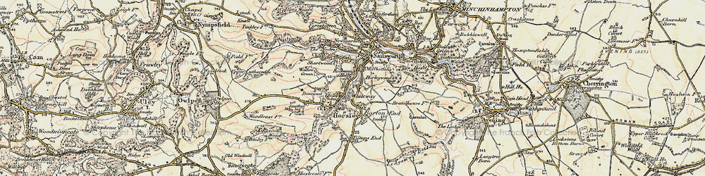 Old map of Harleywood in 1898-1900