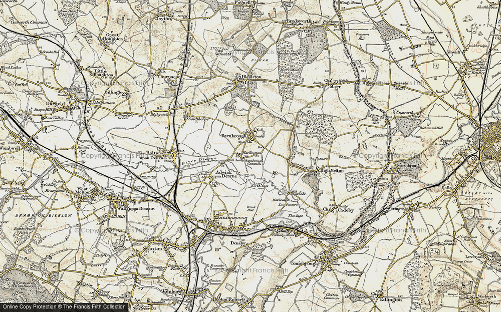 Old Map of Harlington, 1903 in 1903