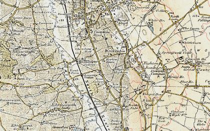 Old map of Harlow Green in 1901-1904