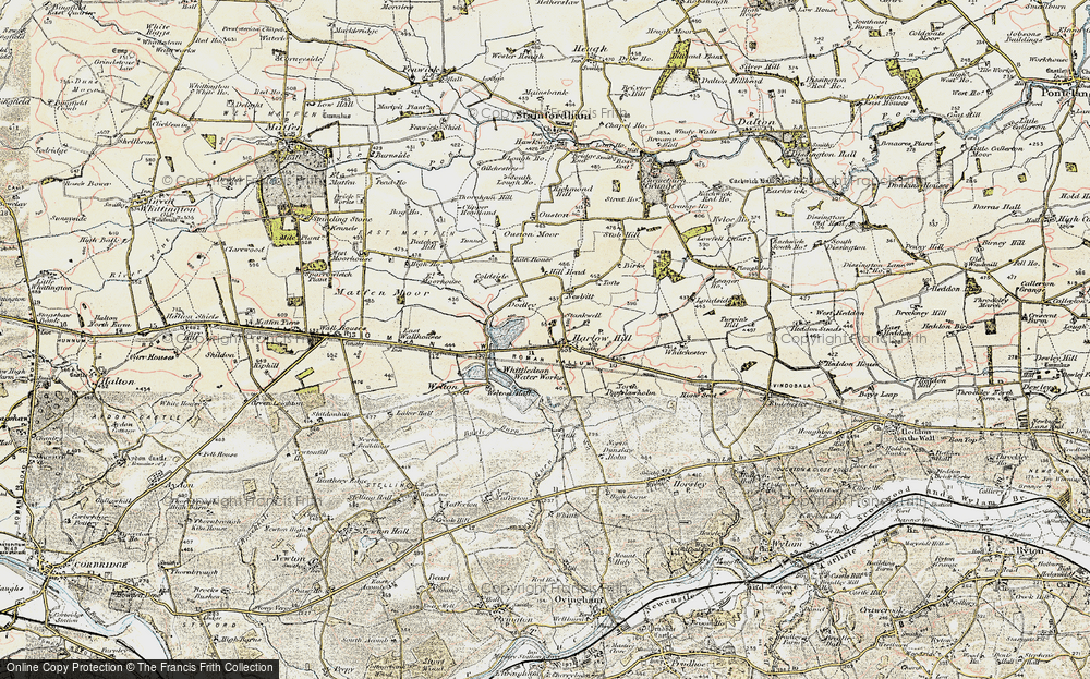 Old Map of Harlow Hill, 1901-1903 in 1901-1903