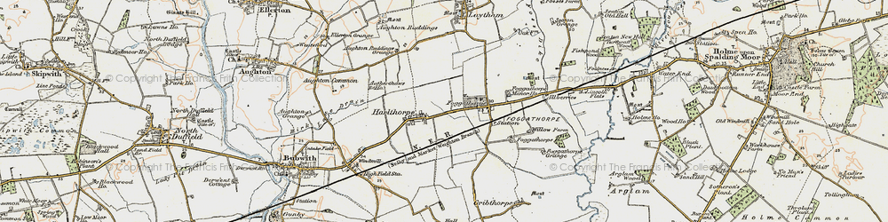 Old map of Harlthorpe in 1903