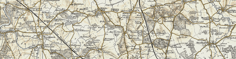 Old map of Lea Hall in 1902