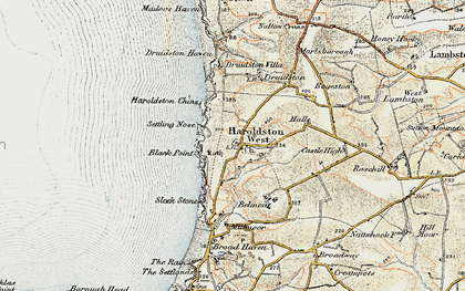 Old map of Haroldston West in 0-1912