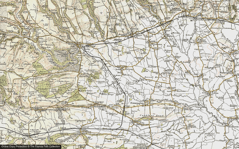 Old Map of Harome, 1903-1904 in 1903-1904
