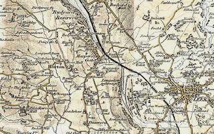 Old map of Harper's Gate in 1902-1903