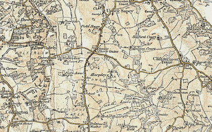 Old map of Harpley in 1899-1902