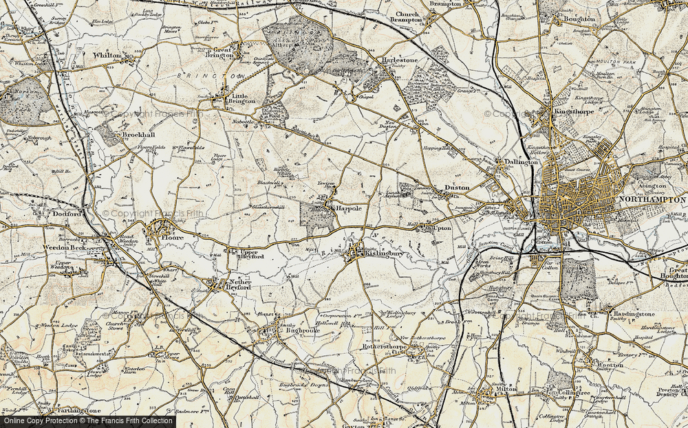 Old Map of Harpole, 1898-1901 in 1898-1901