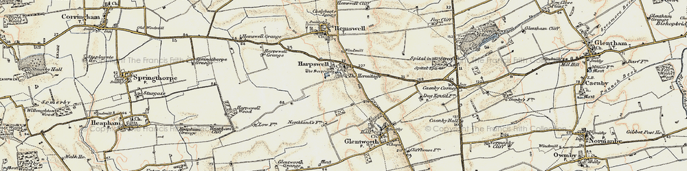 Old map of Harpswell in 1903