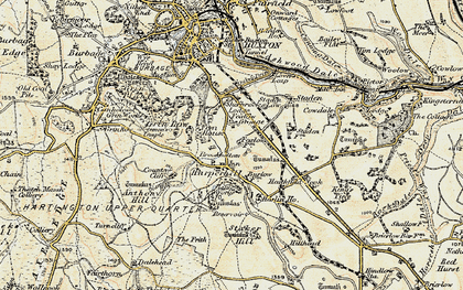 Old map of Harpur Hill in 1902-1903