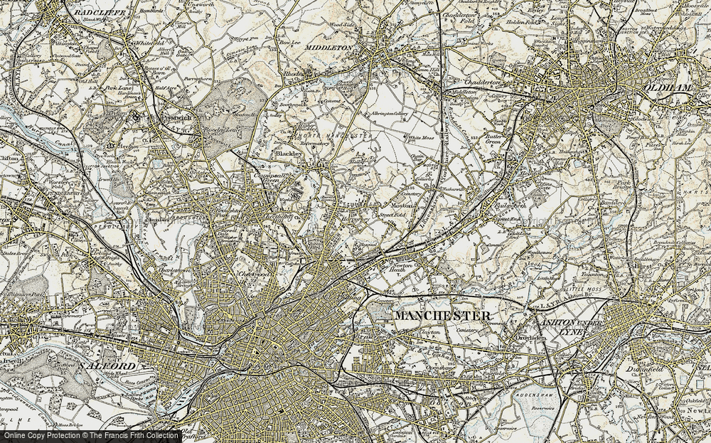 Old Map of Harpurhey, 1903 in 1903